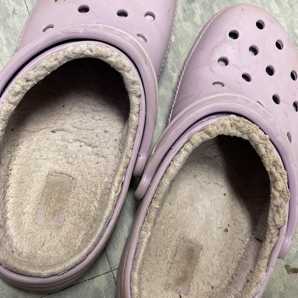 Worn crocs